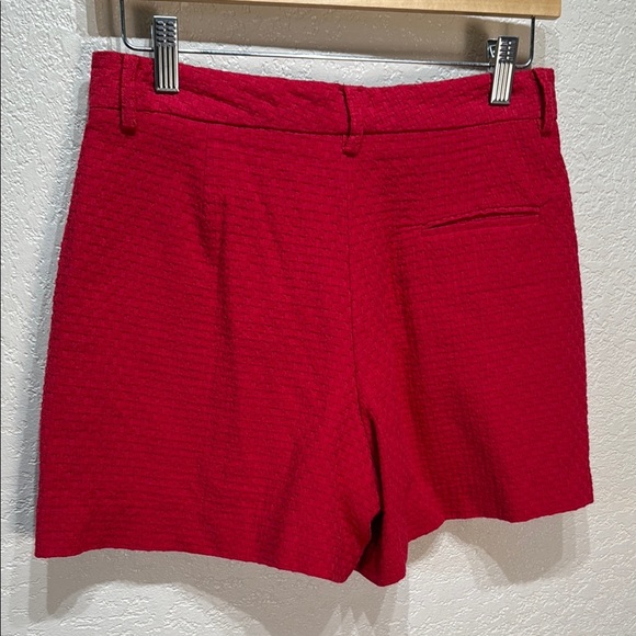 Draper James Women's‎ Size 6 Textured Red Shorts - Picture 4 of 9